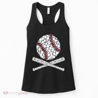 Polka Dot Baseball Player Dot Day Funny Baseball Gift Women's Tank Top thumb 0