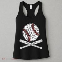 Polka Dot Baseball Player Dot Day Funny Baseball Gift Women's Tank Top thumb 3