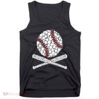 Polka Dot Baseball Player Dot Day Funny Baseball Gift Tank Top thumb 0