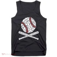 Polka Dot Baseball Player Dot Day Funny Baseball Gift Tank Top thumb 0