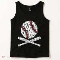 Polka Dot Baseball Player Dot Day Funny Baseball Gift Tank Top thumb 2