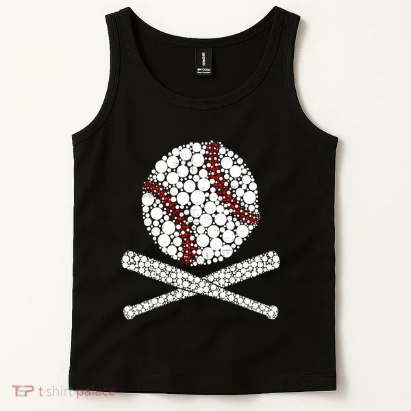 Polka Dot Baseball Player Dot Day Funny Baseball Gift Tank Top