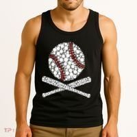 Polka Dot Baseball Player Dot Day Funny Baseball Gift Tank Top thumb 3