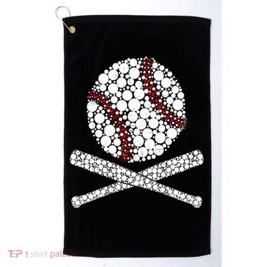 Polka Dot Baseball Player Dot Day Funny Baseball Gift Golf Towel