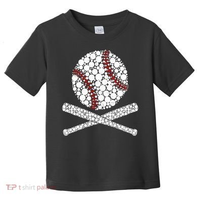 Polka Dot Baseball Player Dot Day Funny Baseball Gift Toddler T-Shirt