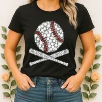 Polka Dot Baseball Player Dot Day Funny Baseball Gift Women's T-Shirt thumb 2