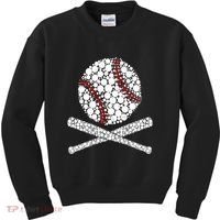 Polka Dot Baseball Player Dot Day Funny Baseball Gift Kids Sweatshirt thumb 0