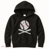 Polka Dot Baseball Player Dot Day Funny Baseball Gift Kids Hoodie thumb 0