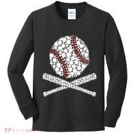 Polka Dot Baseball Player Dot Day Funny Baseball Gift Kids Long Sleeve Shirt thumb 0