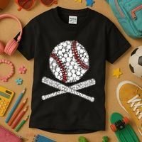 Polka Dot Baseball Player Dot Day Funny Baseball Gift Kids T-Shirt thumb 3
