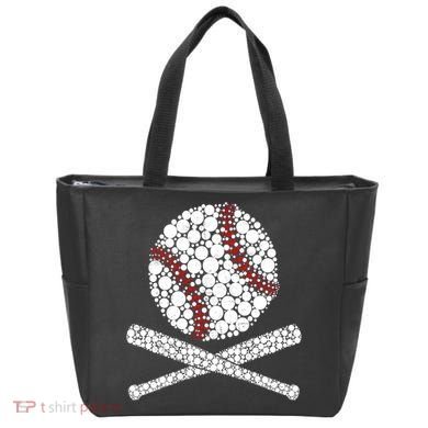 Polka Dot Baseball Player Dot Day Funny Baseball Gift Tote Bag