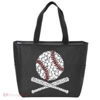Polka Dot Baseball Player Dot Day Funny Baseball Gift Tote Bag thumb 0
