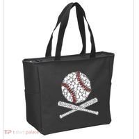 Polka Dot Baseball Player Dot Day Funny Baseball Gift Tote Bag thumb 2