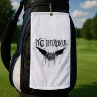 Pig Destroyer Bat Golf Towel thumb 2