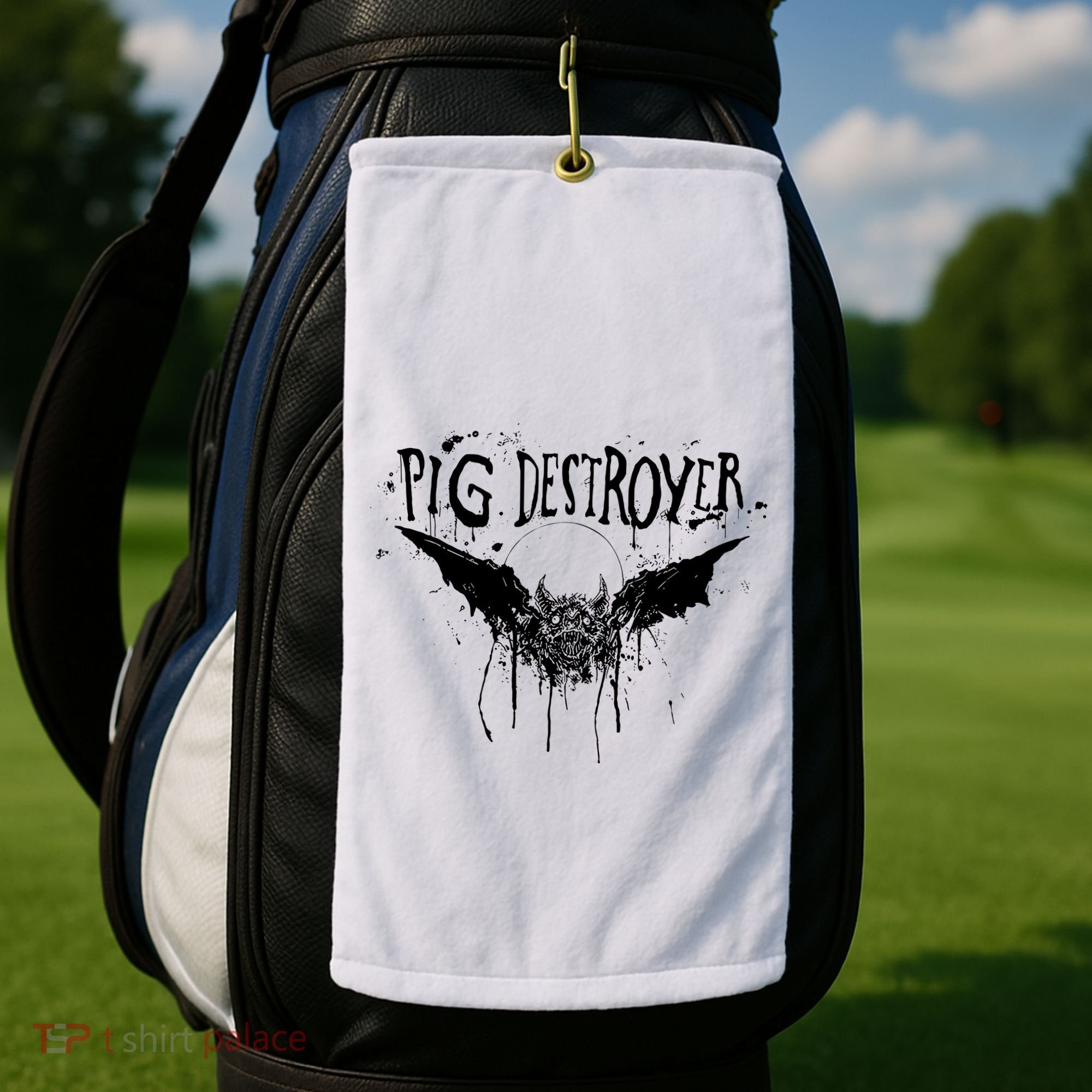Pig Destroyer Bat Golf Towel