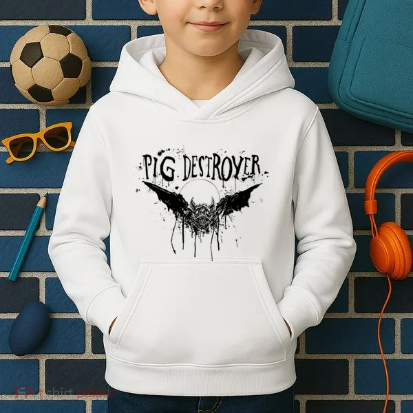 Pig Destroyer Bat Kids Hoodie