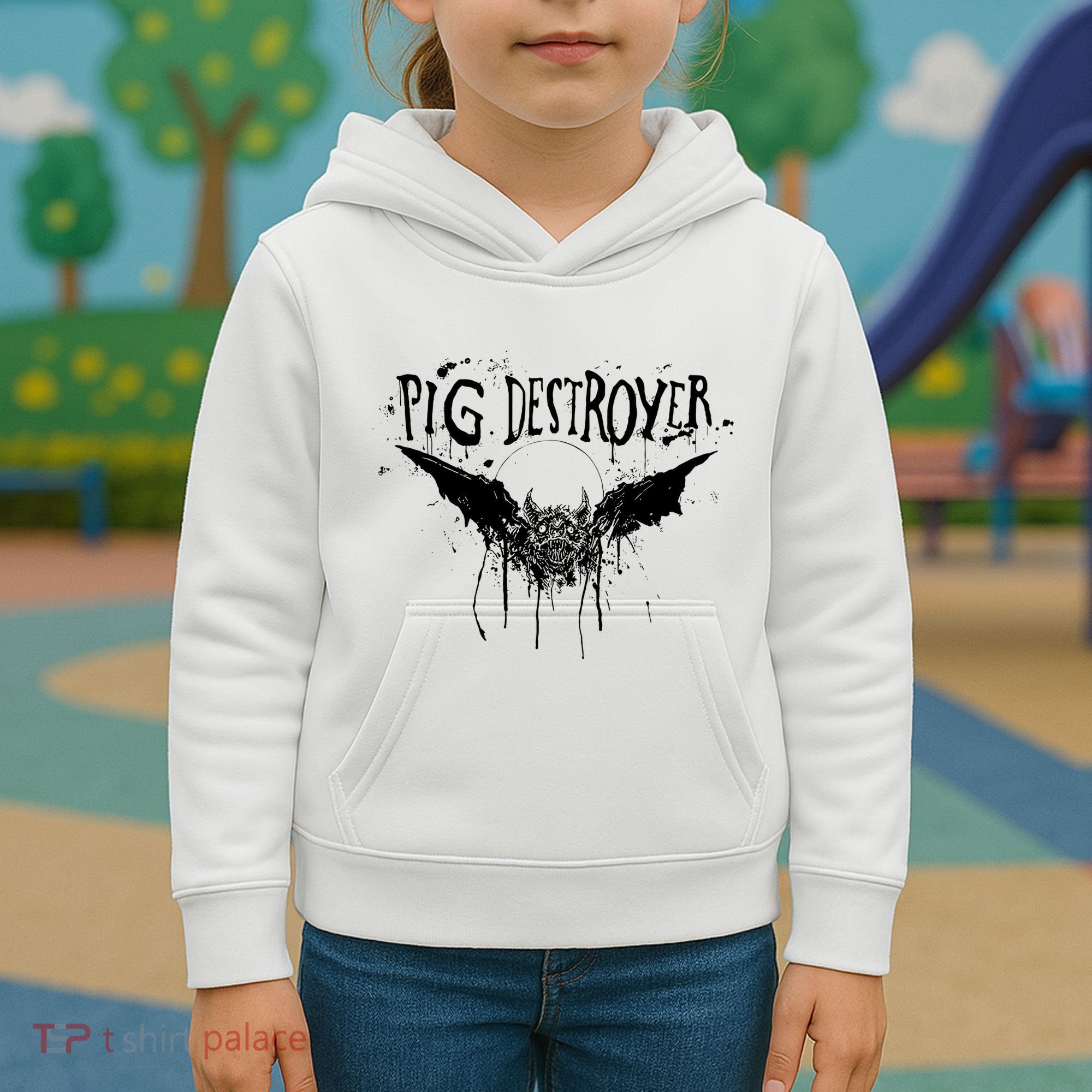 Pig Destroyer Bat Kids Hoodie