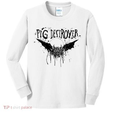 Pig Destroyer Bat Kids Long Sleeve Shirt