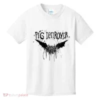 Pig Destroyer Bat Kids T-Shirt thumb 0