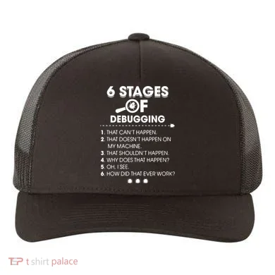 Programmer Debugging Coder Gift Yupoong Adult 5-Panel Trucker Hat