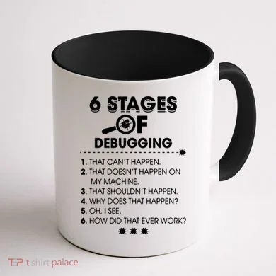 Programmer Debugging Coder Gift Coffee Mug back