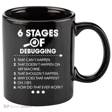 Programmer Debugging Coder Gift 11oz C Handle Ceramic Mug