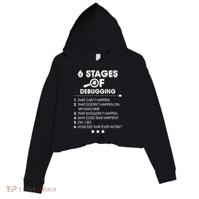 Programmer Debugging Coder Gift Crop Fleece Hoodie