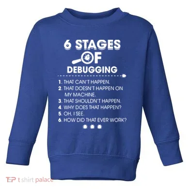 Programmer Debugging Coder Gift Toddler Sweatshirt
