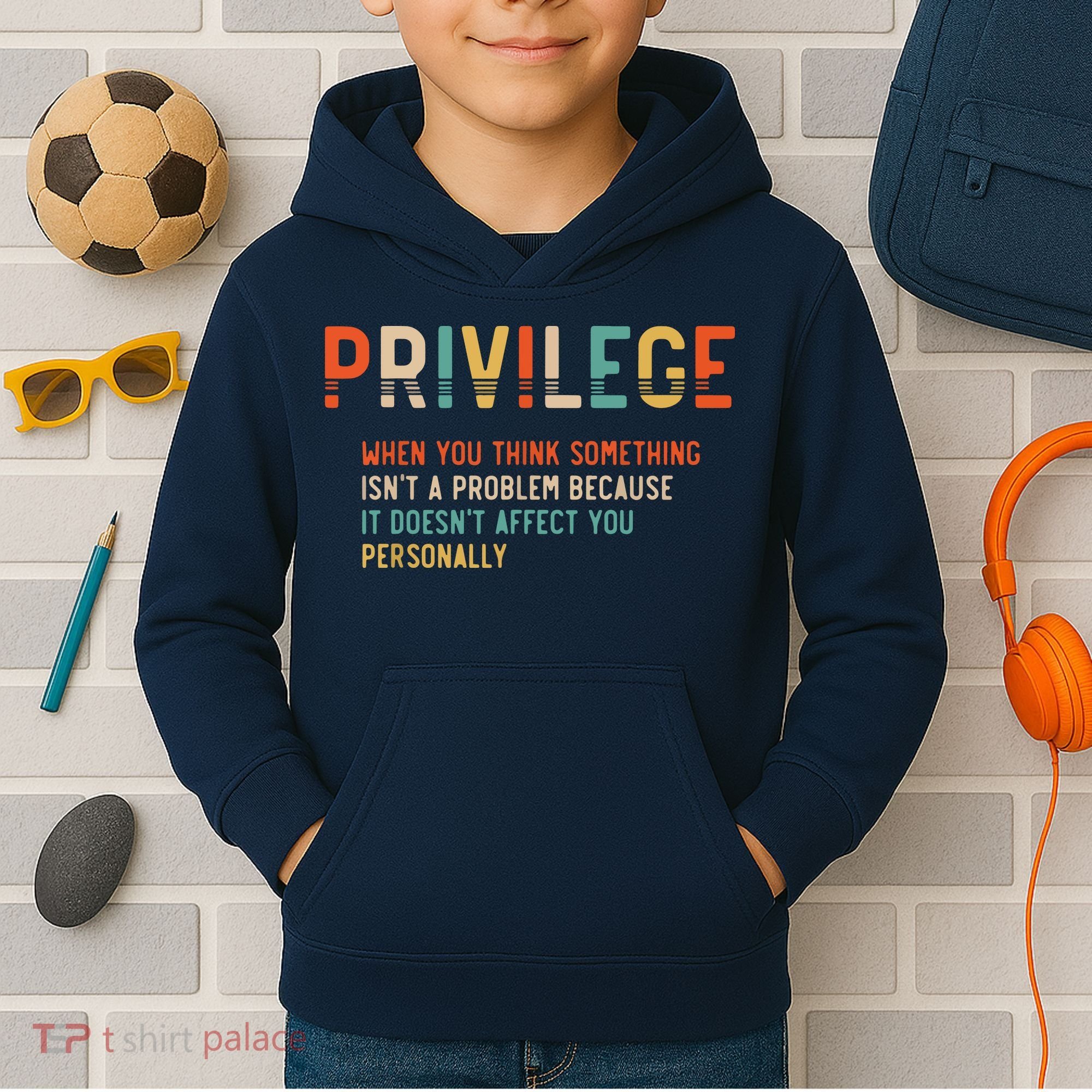 Privilege Definition Civil Rights Equality Kids Hoodie