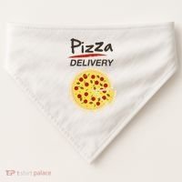 Pizza Delivery Costume Funny Fancy Dress Costumes USA-Made Doggie Bandana thumb 0
