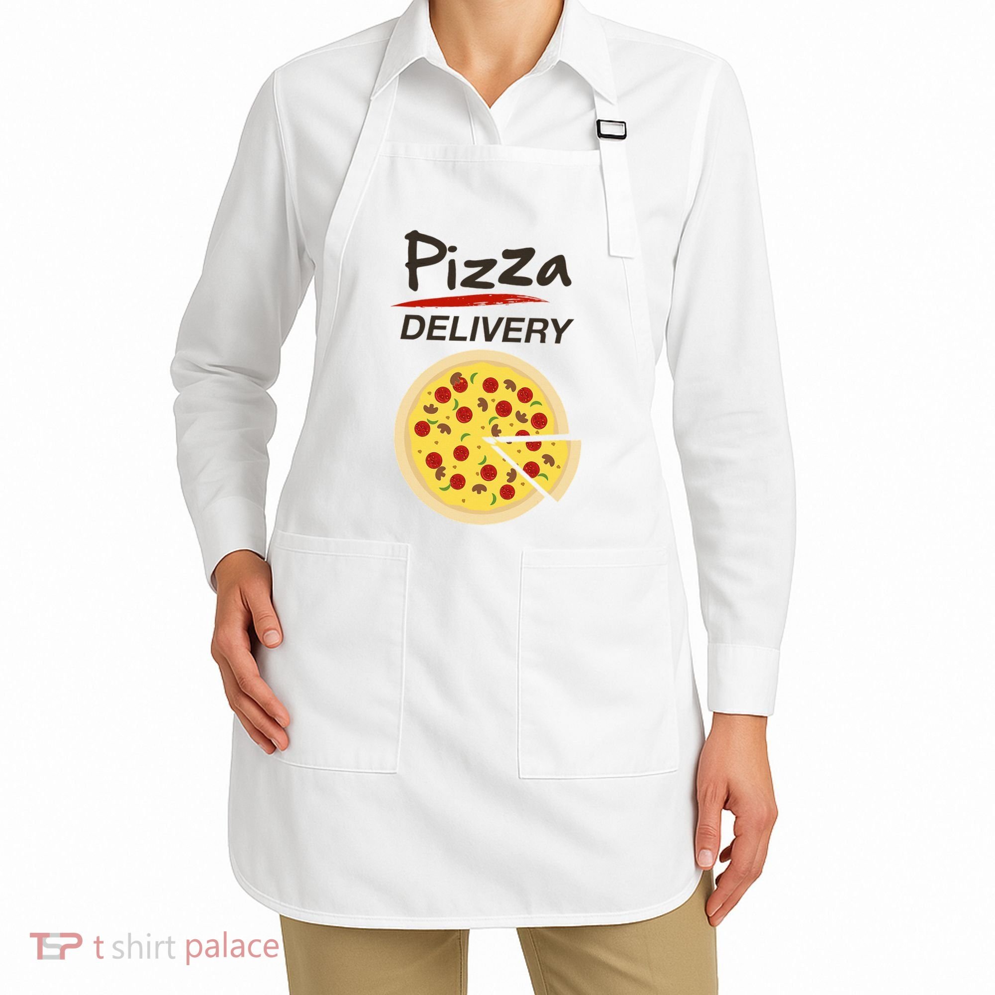 Pizza Delivery Costume Funny Fancy Dress Costumes Apron