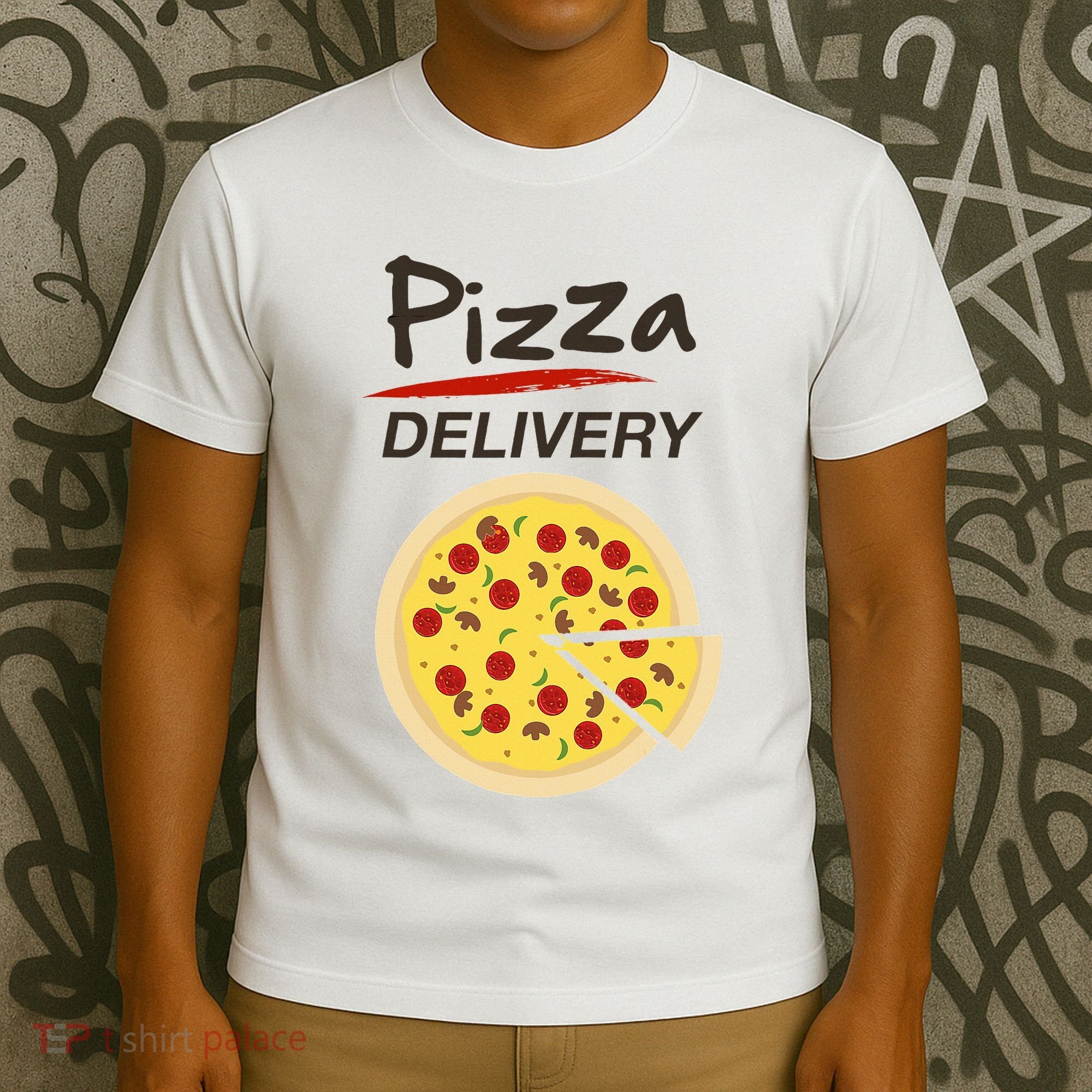 Pizza Delivery Costume Funny Fancy Dress Costumes T-Shirt