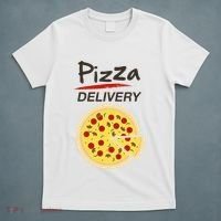 Pizza Delivery Costume Funny Fancy Dress Costumes T-Shirt thumb 5