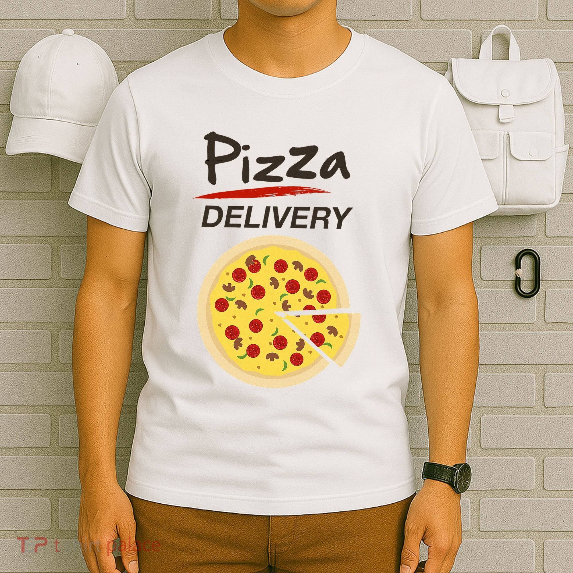 Pizza Delivery Costume Funny Fancy Dress Costumes T-Shirt