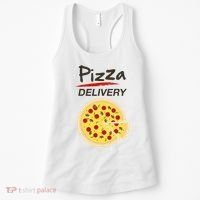 Pizza Delivery Costume Funny Fancy Dress Costumes Women's Tank Top thumb 0