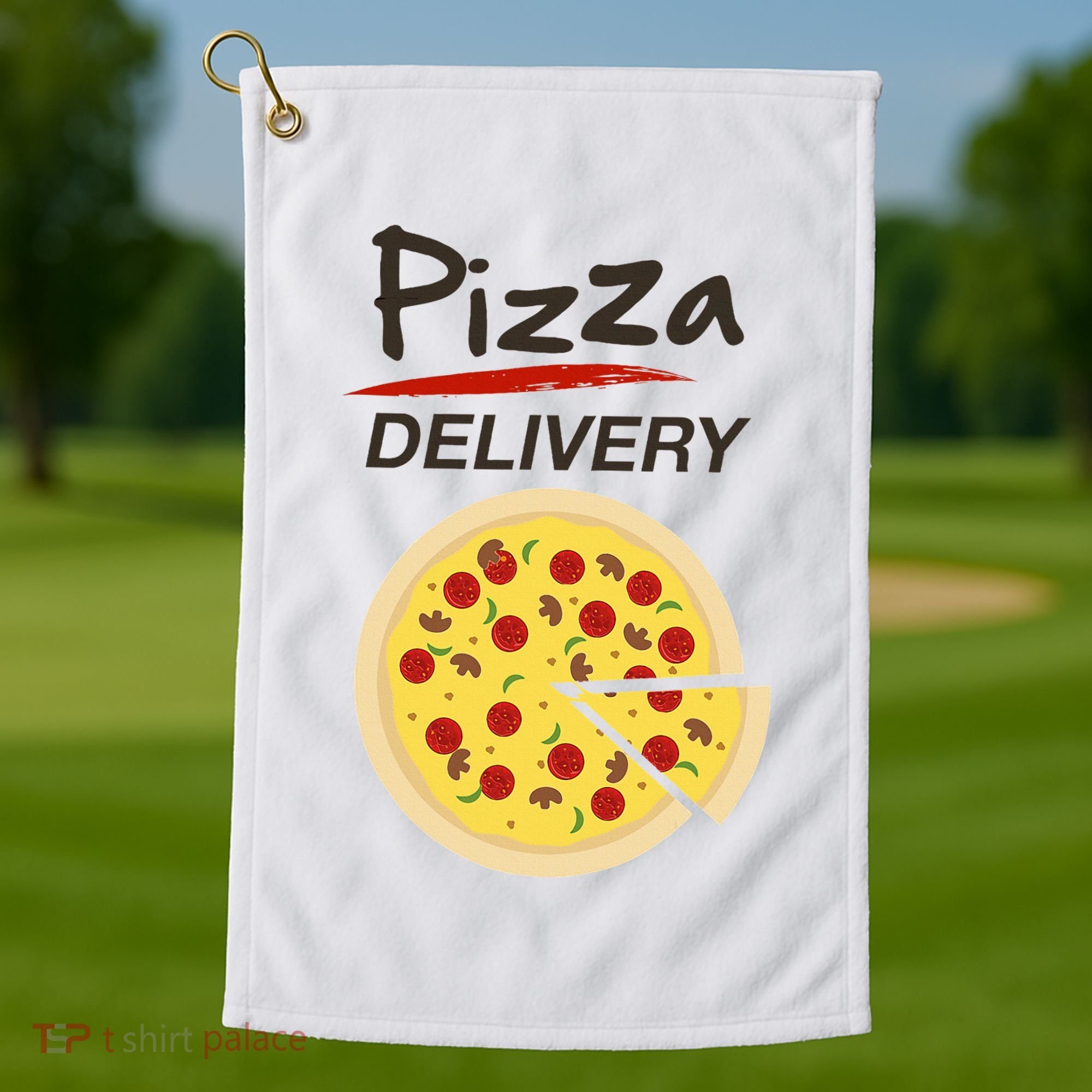 Pizza Delivery Costume Funny Fancy Dress Costumes Golf Towel