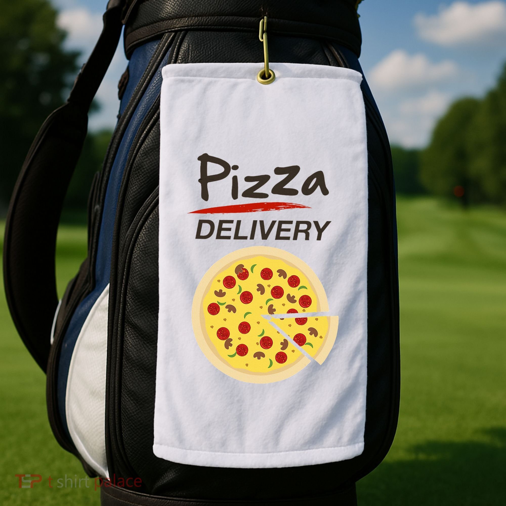 Pizza Delivery Costume Funny Fancy Dress Costumes Golf Towel