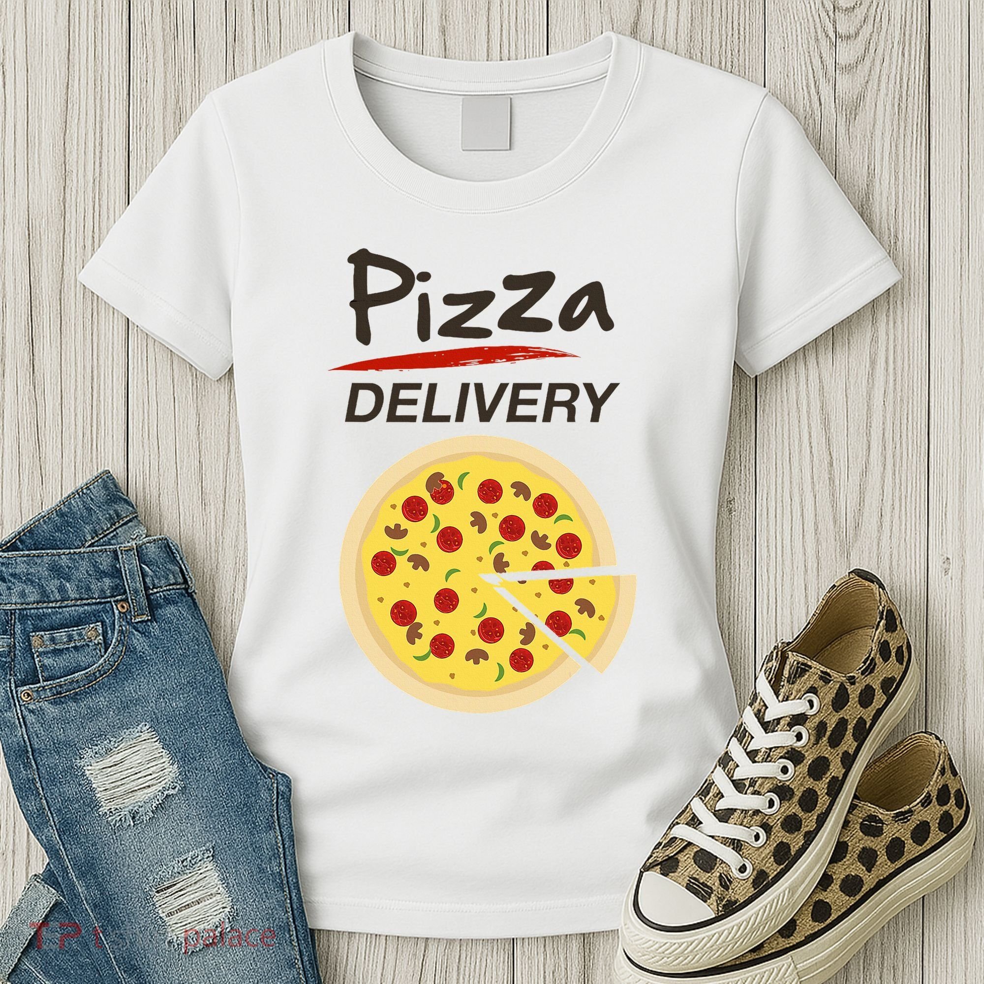 Pizza Delivery Costume Funny Fancy Dress Costumes Women's T-Shirt