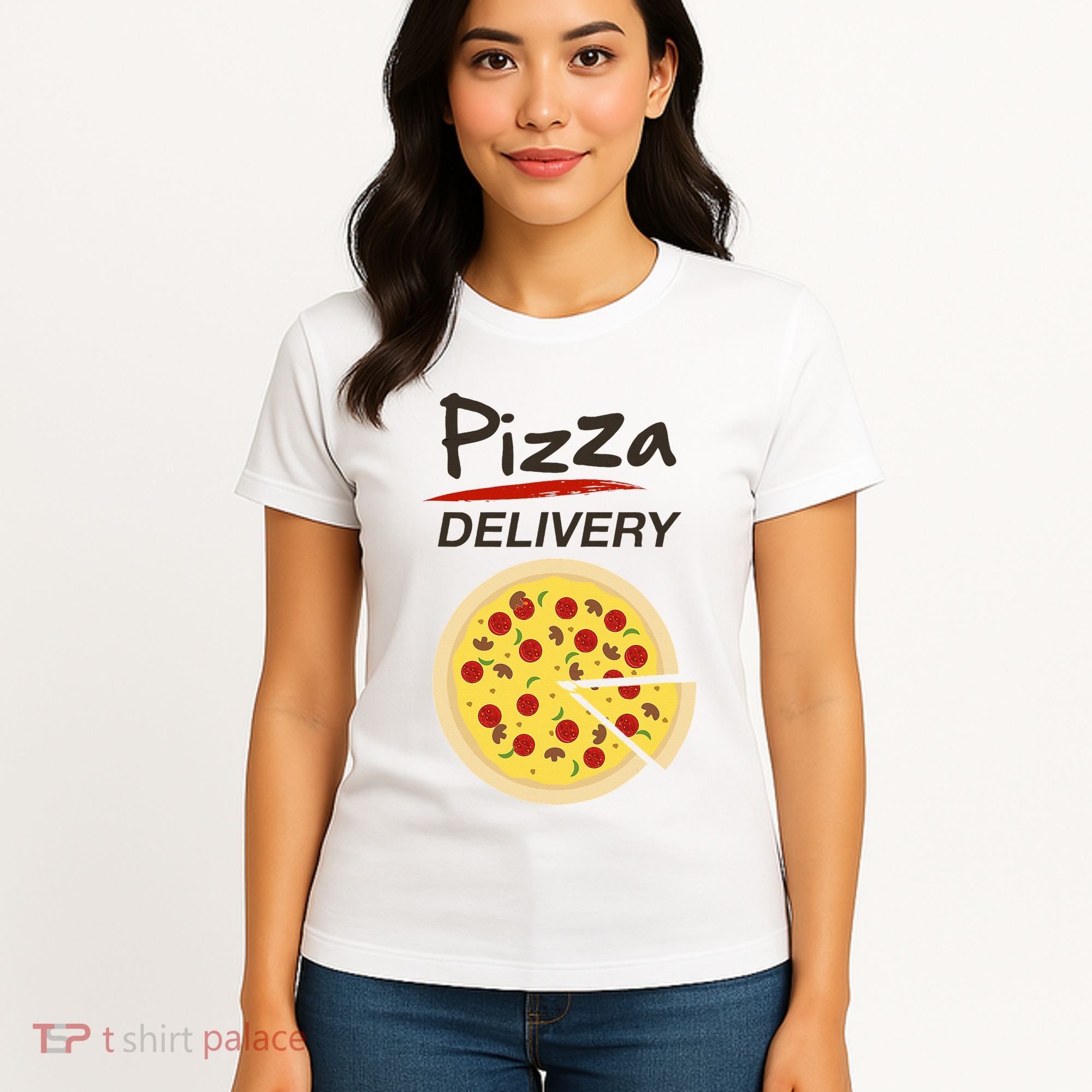 Pizza Delivery Costume Funny Fancy Dress Costumes Women's T-Shirt