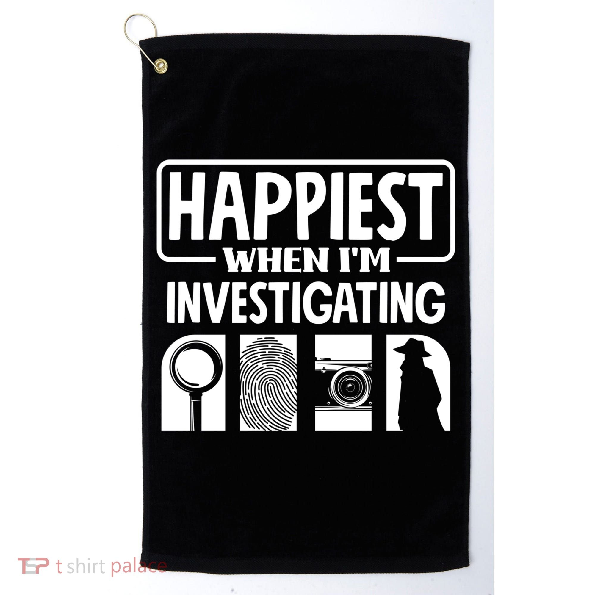 Private Detective Crime Investigator Investigating Cool Gift Golf Towel