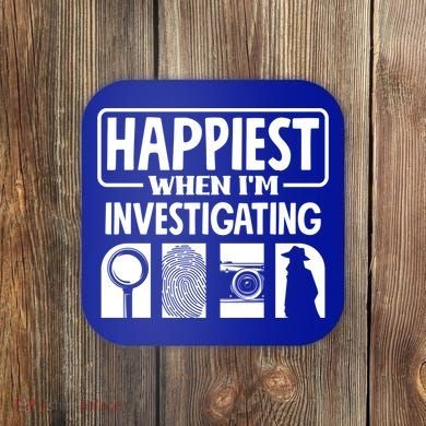 Private Detective Crime Investigator Investigating Cool Gift Coaster