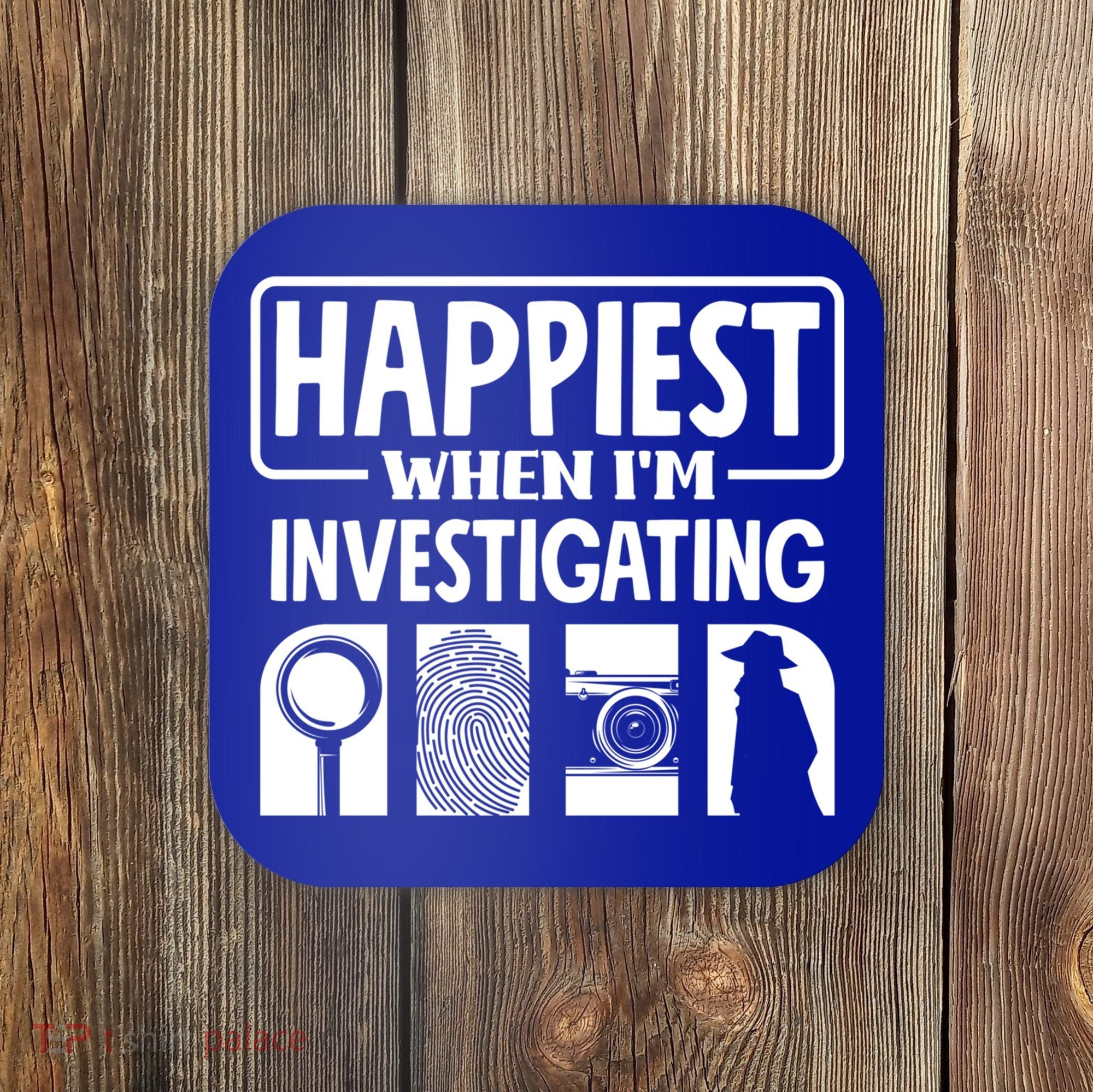 Private Detective Crime Investigator Investigating Cool Gift Coaster