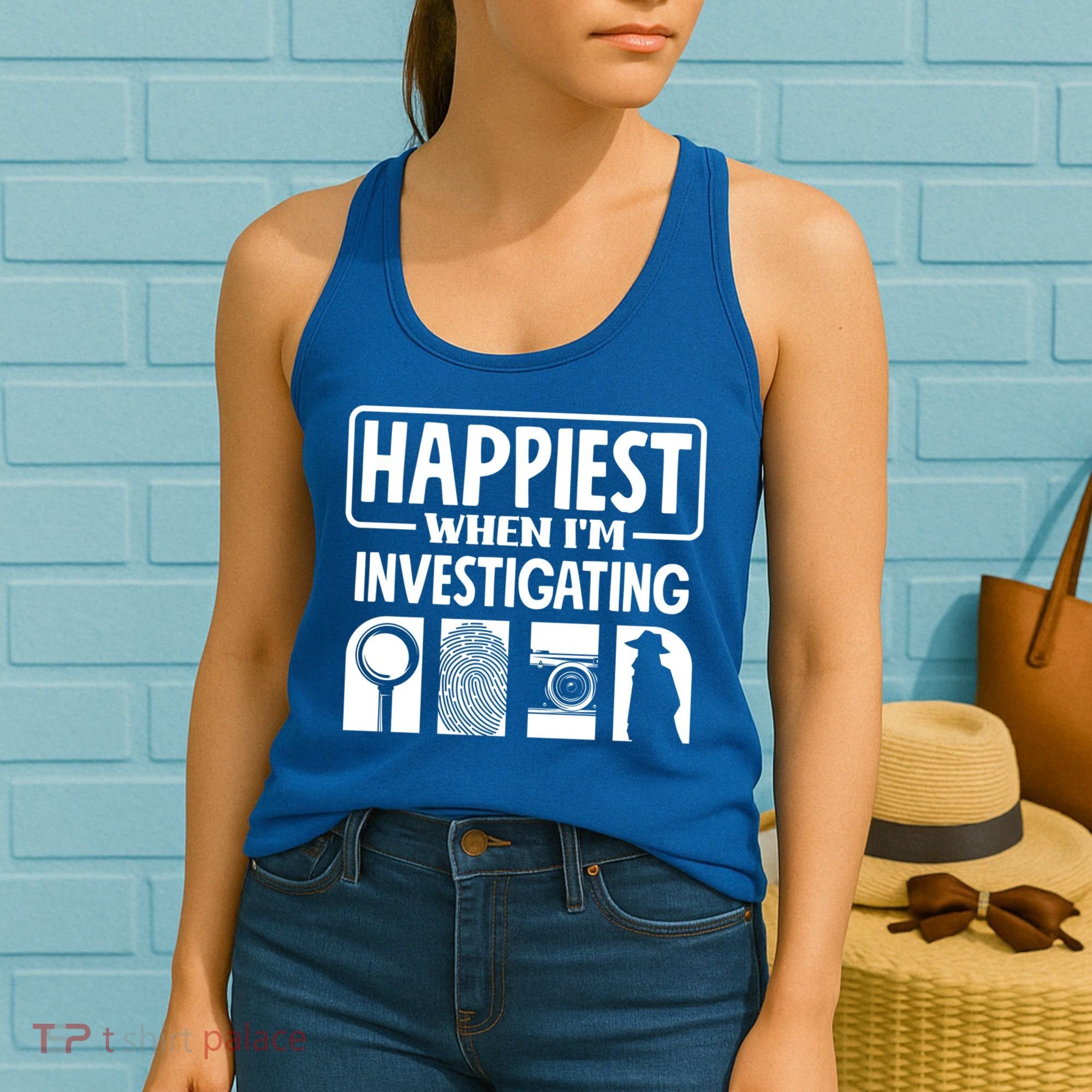 Private Detective Crime Investigator Investigating Cool Gift Women's Tank Top