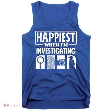 Private Detective Crime Investigator Investigating Cool Gift Tank Top