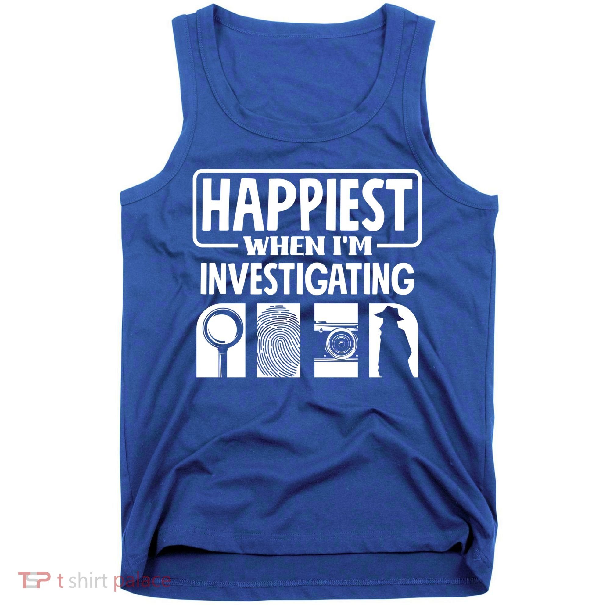 Private Detective Crime Investigator Investigating Cool Gift Tank Top