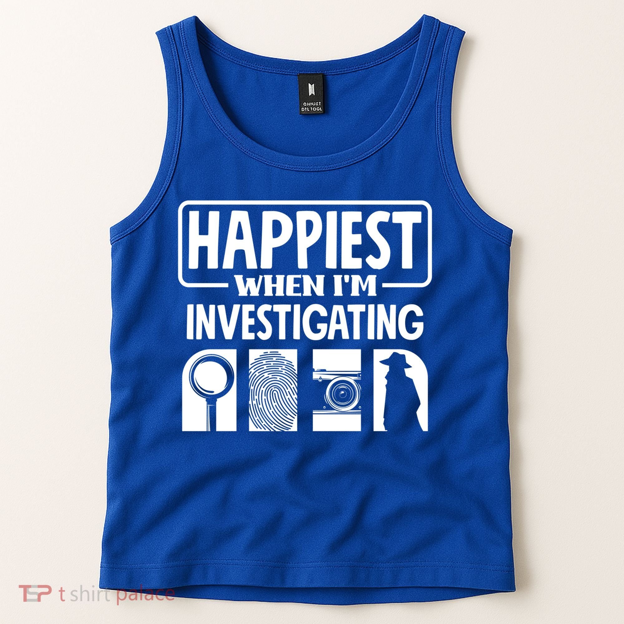 Private Detective Crime Investigator Investigating Cool Gift Tank Top