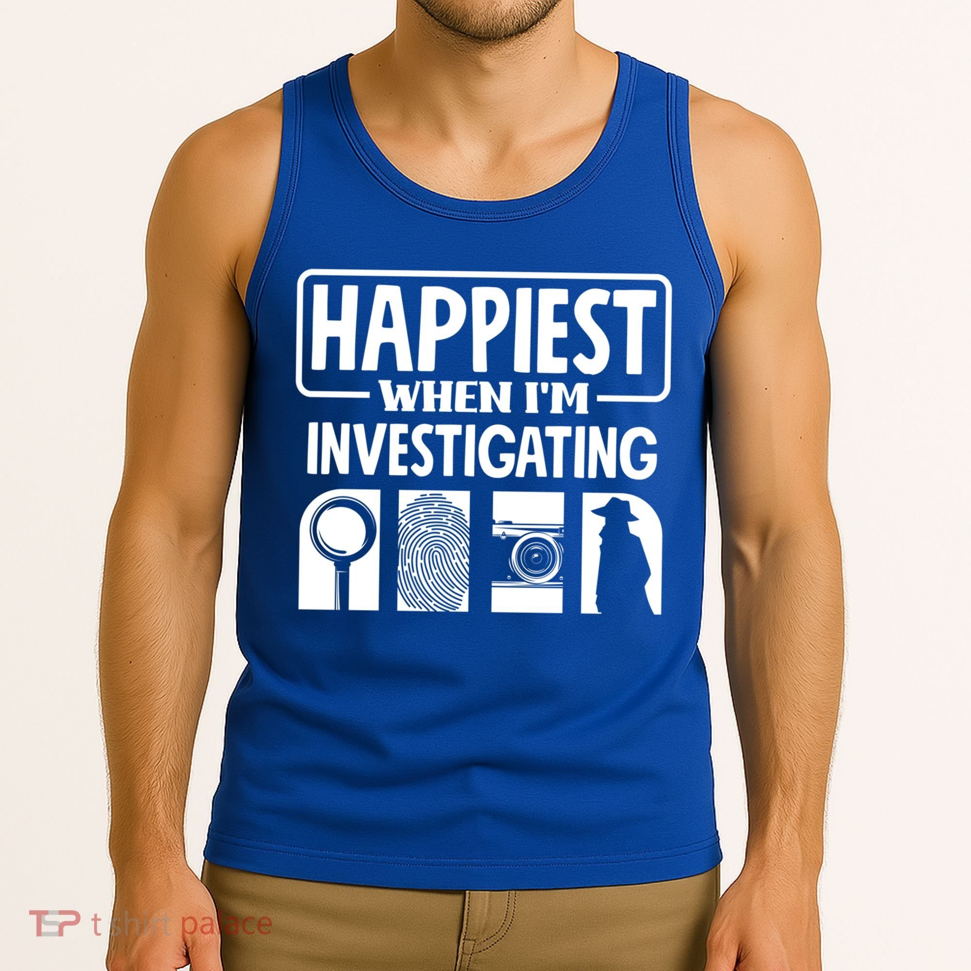 Private Detective Crime Investigator Investigating Cool Gift Tank Top