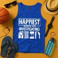 Private Detective Crime Investigator Investigating Cool Gift Tank Top thumb 4