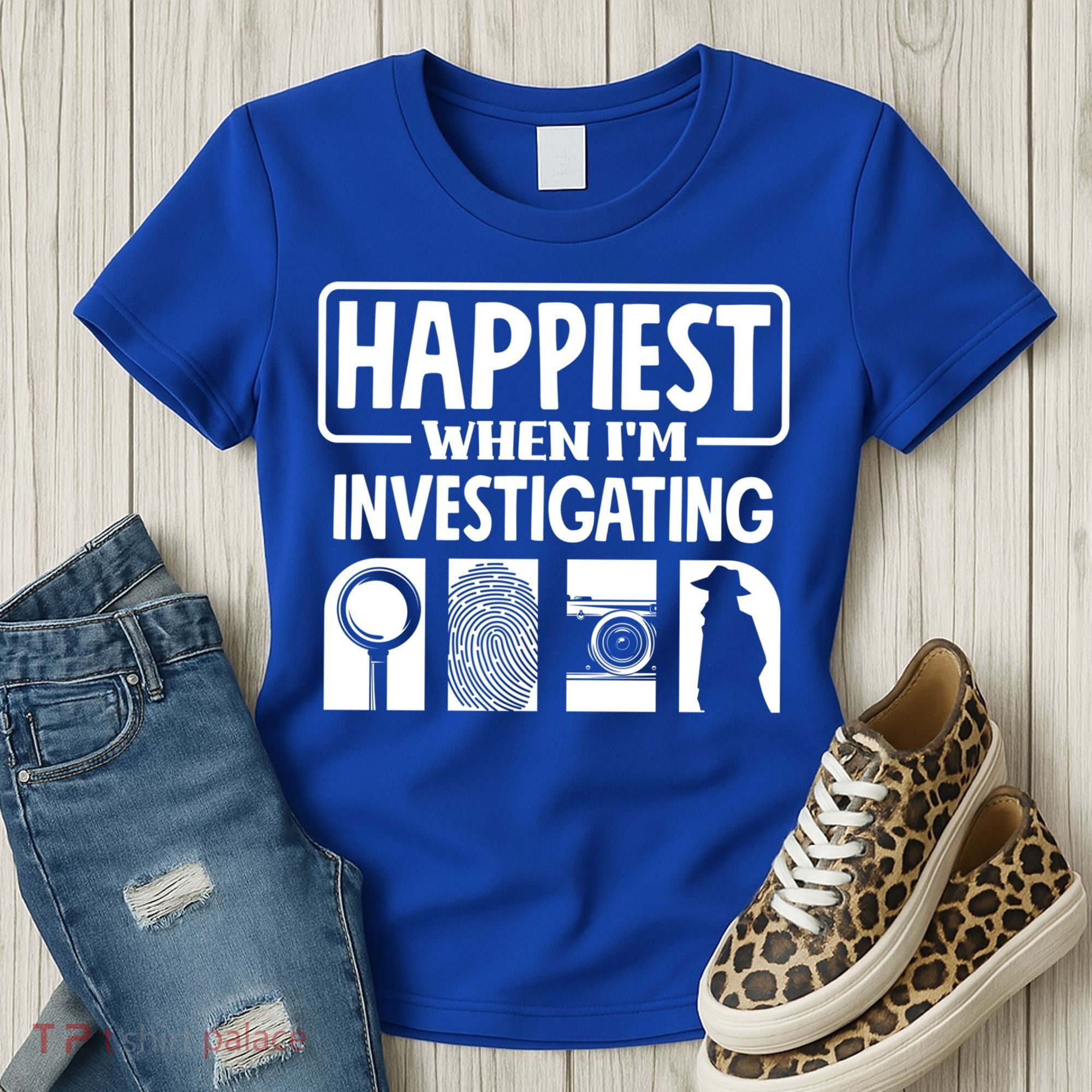 Private Detective Crime Investigator Investigating Cool Gift Women's T-Shirt