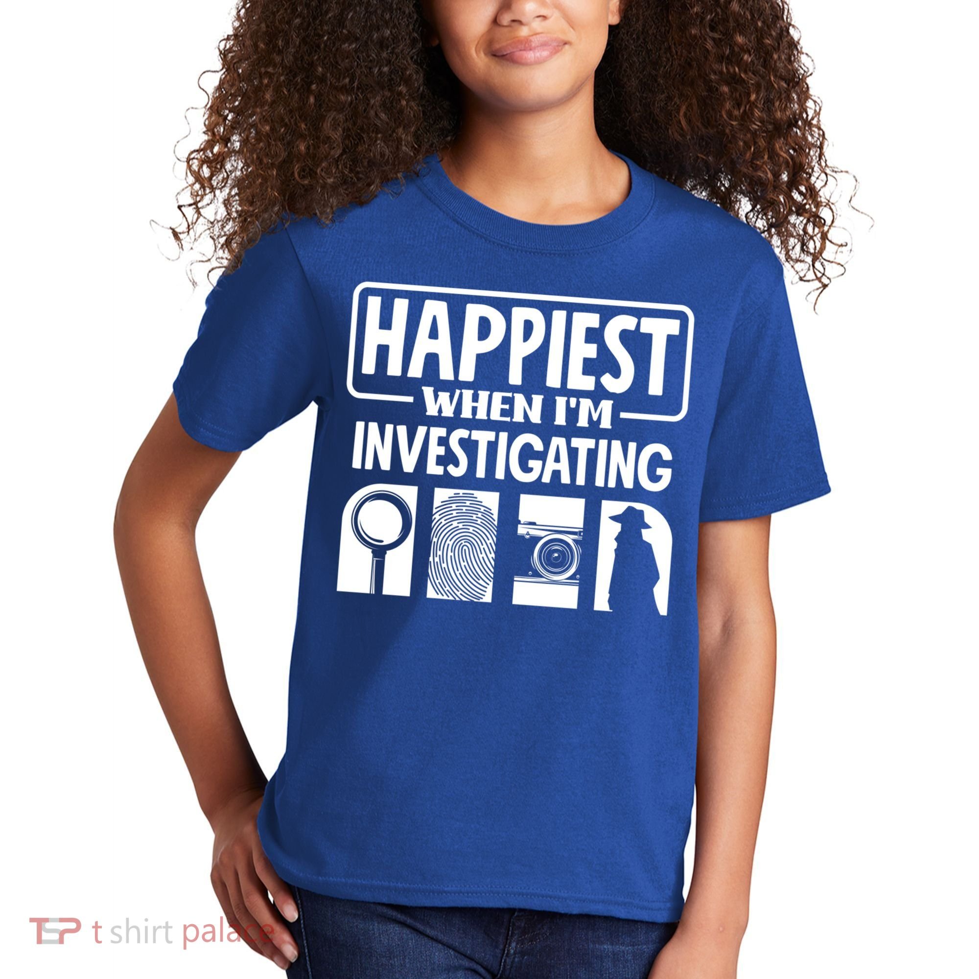 Private Detective Crime Investigator Investigating Cool Gift Kids T-Shirt